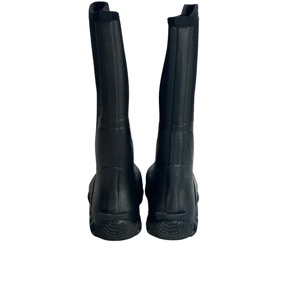 TideWe Mens Size 7 Rubber Neoprene Boots Waterproof Steel Shank Black New Other#